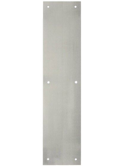 15 inch Commercial Push Plate In Satin Nickel.